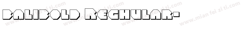 balibold Reghular字体转换